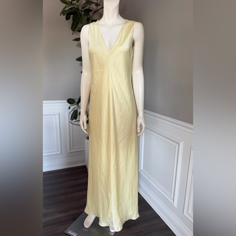 Favorite Daughter The Favorite Column Dress in Yellow Cream Sleeveless Sz M NWT - Picture 8 of 10